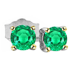 Émeraude Colombienne Certifié GIA Gemstone Earring 2 carats en
