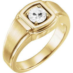 Confectionné main Coussin Antique Diamant Bague Solitaire – 1,50
