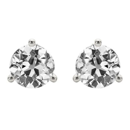 Coussin Antique Brillant bague en Or Blanc 14 Carats – vue principale