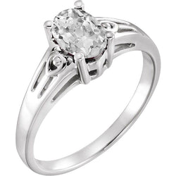Diamant Fin taille Taille Old Mine Bague Mono-Pierre 3 carats