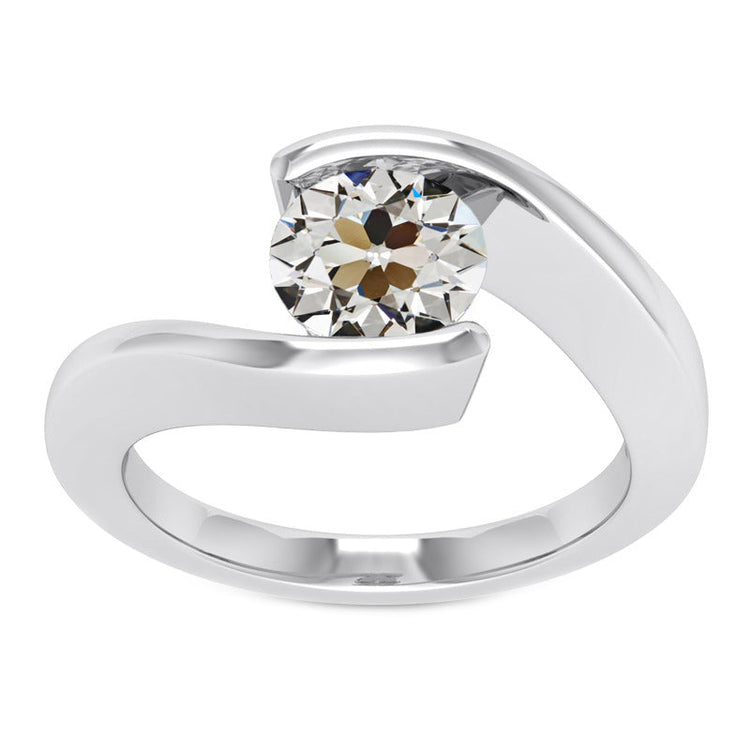 Diamant Solitaire de Fiançailles 2 carats Or Blanc 14 Carats – vue principale