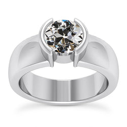 Diamant Fin Solitaire de Fiançailles de luxe – 2 carats Or Blanc