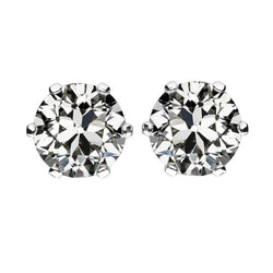 Brillant Puces d'Oreilles 2,50 carats – Or Blanc 14 Carats