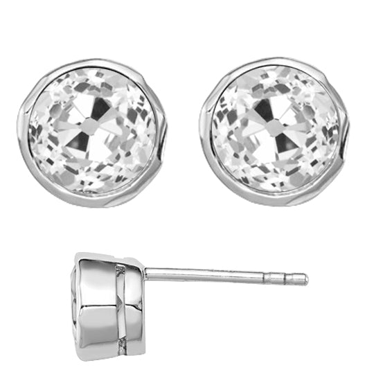 Fait à la main Brillant Boucles d'Oreilles 4 carats – vue principale