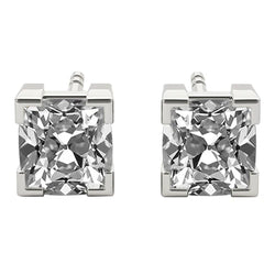 Taille Coussin Diamant Fin Puces d'Oreilles – 6,50 carats en Or