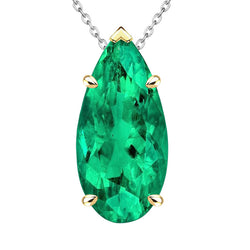 Émeraude Colombienne Certifié GIA Pendentif Pierre Précieuse 8