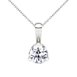 Taille Old Mine Collier Pendentif – Diamant 1,50 carats Or Blanc