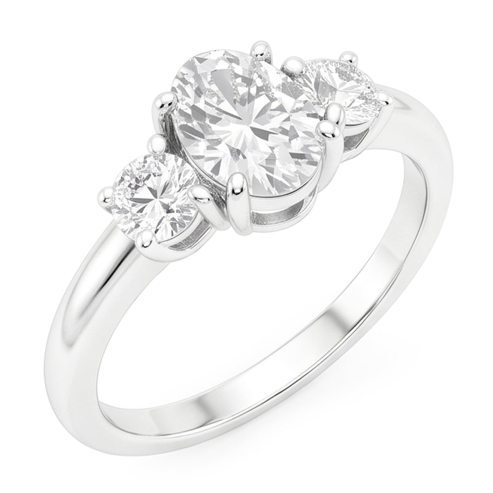 Sophistiqué Bague Trilogie – Diamant Fin 4.50 carats par
