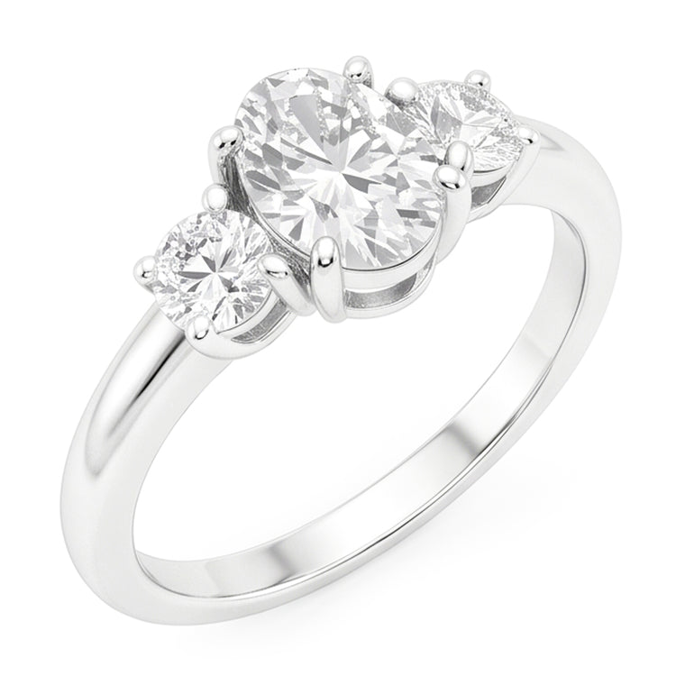 Sophistiqué Bague Trilogie – Diamant Fin 4.50 carats par