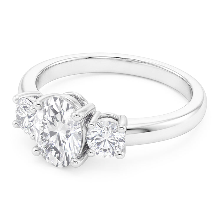 Sophistiqué Bague Trilogie – Diamant Fin 4.50 carats par