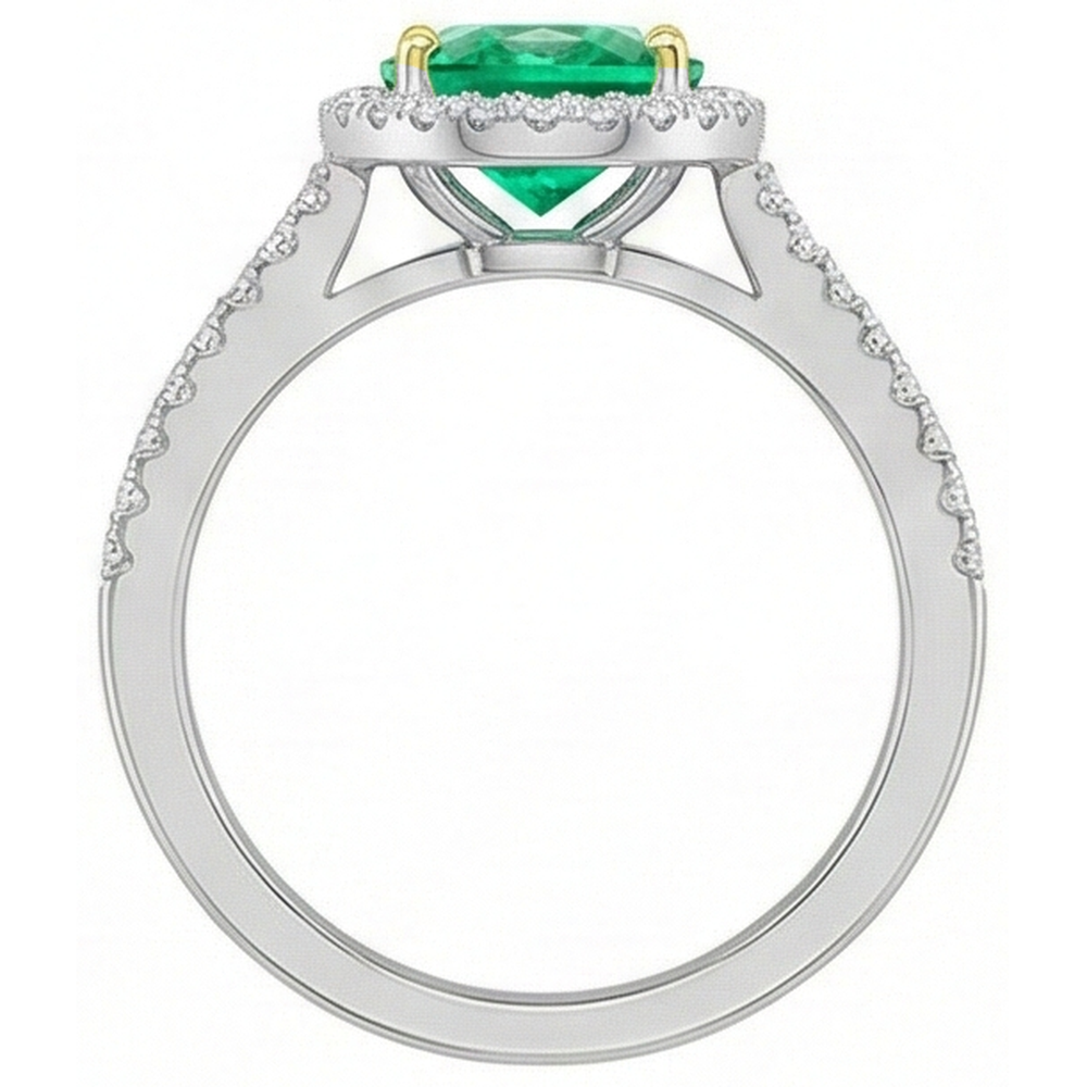 Premium Bague Pierre Précieuse 2 carats – vue arrière