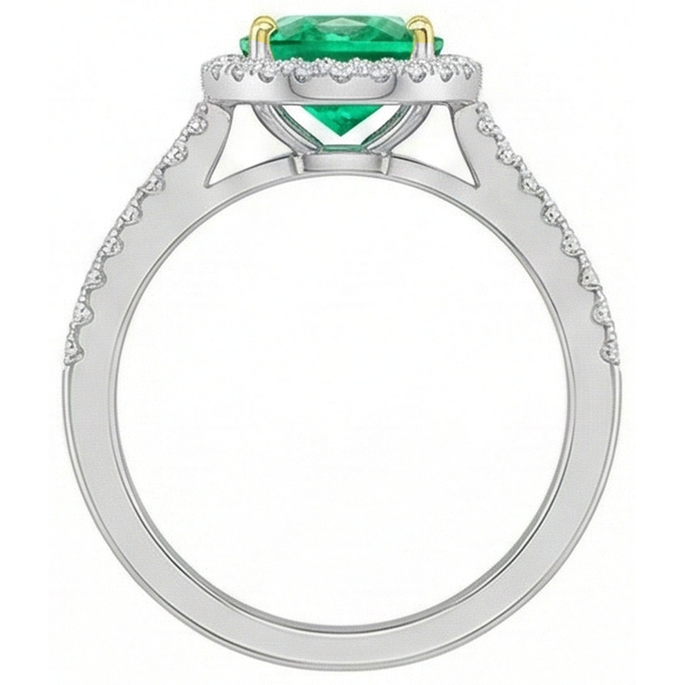 Premium Bague Pierre Précieuse 2 carats – vue arrière