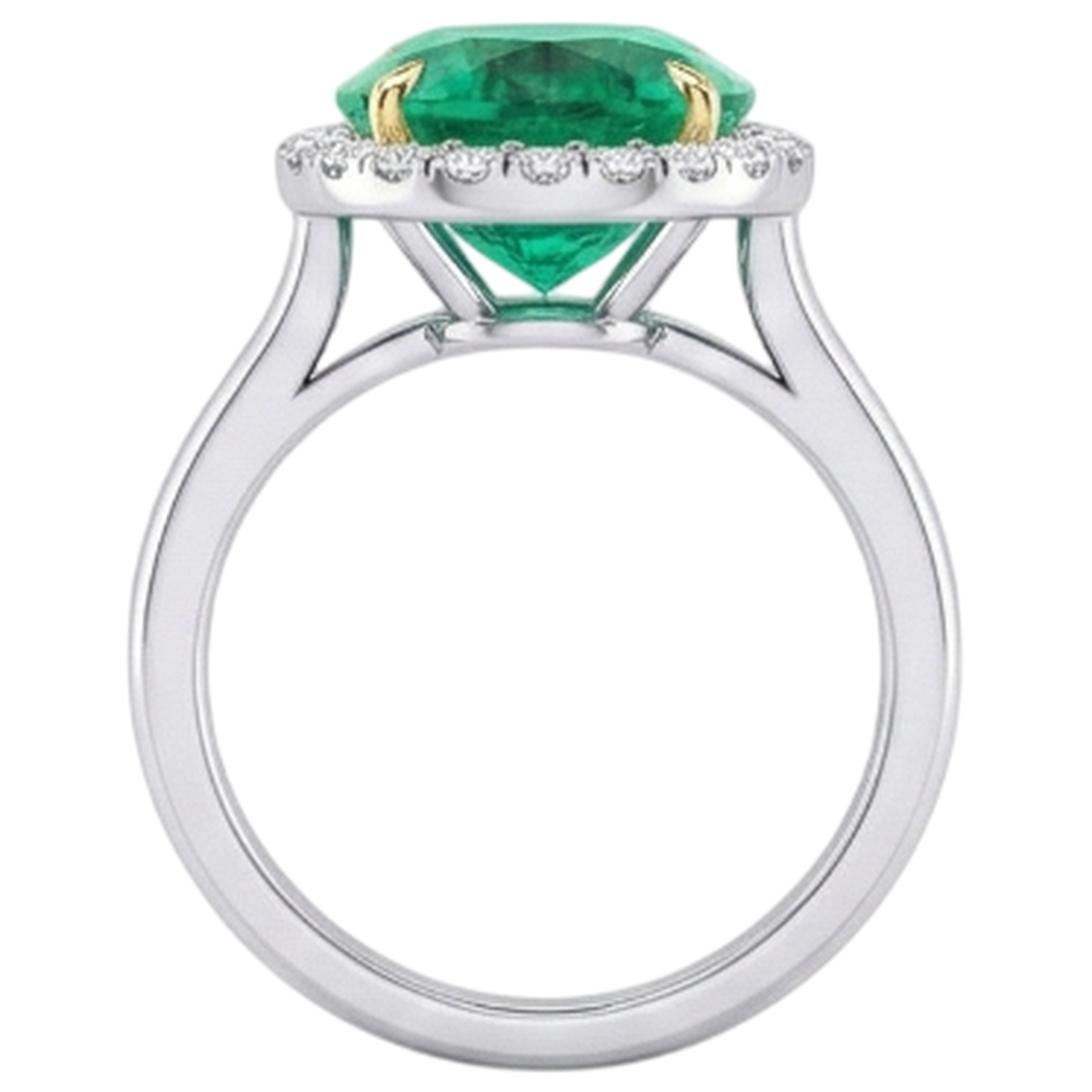 Émeraude Bague Pierre de Couleur – vue arrière