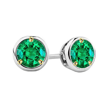 Émeraude Colombienne Gemstone Earring – vue principale