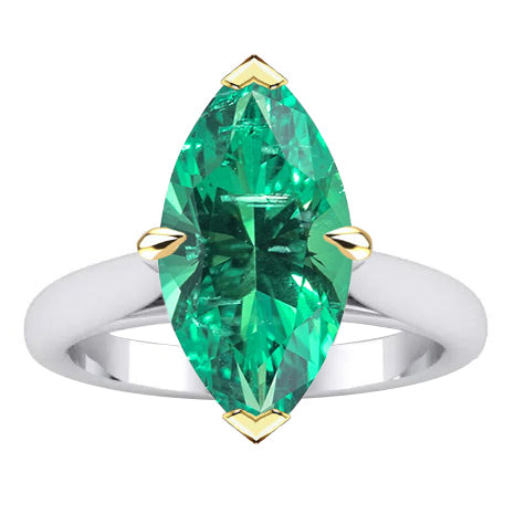 Brillant Bague avec Gemme 3 carats – vue principale