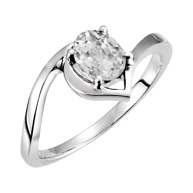 Artisanal Bague Mono-Pierre 3 carats – vue principale