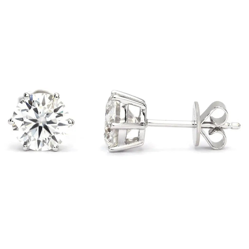 Exquis Pendants d'Oreilles 4 carats – vue de profil
