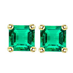 De luxe Certifié GIA Émeraude Colombienne Gemstone Earring – 4
