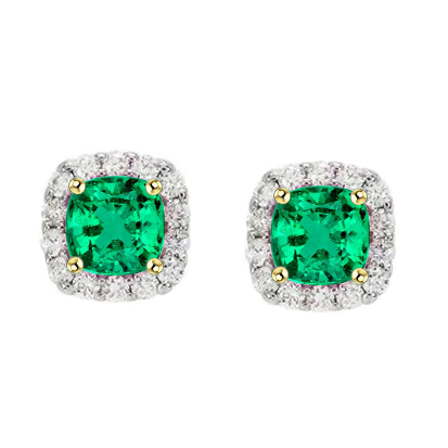 Émeraude Colombienne Gemstone Earring – vue principale