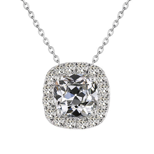 Diamant Fin Pendentif 3,50 carats Or Blanc 14 Carats – vue principale