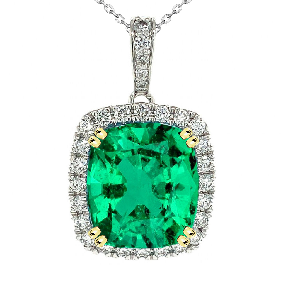 Émeraude Collier Pendentif Pierre – vue principale