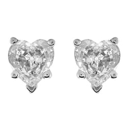 Brillant Boucles d'Oreilles 7 carats – Or 14K Blanc