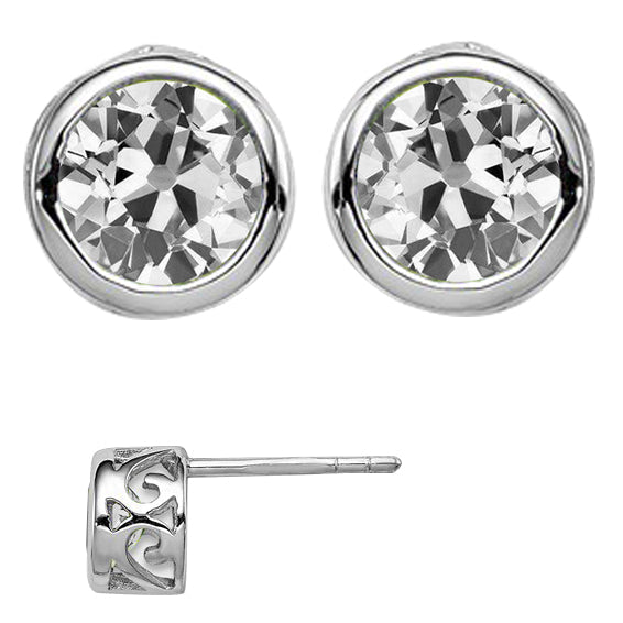 Confectionné main Pendants d'Oreilles 4 carats – vue principale