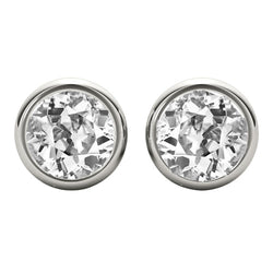 Raffiné Taille Old Mine Diamant Fin Puces d'Oreilles – 3,50