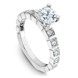 Superbe Bague De Mariage En Réel Diamant Rond Taille Brillant De 3.20 Ct En Or 14 Carats