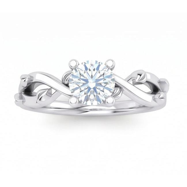 naturel round diamant 1.75carats bague détail rapproché