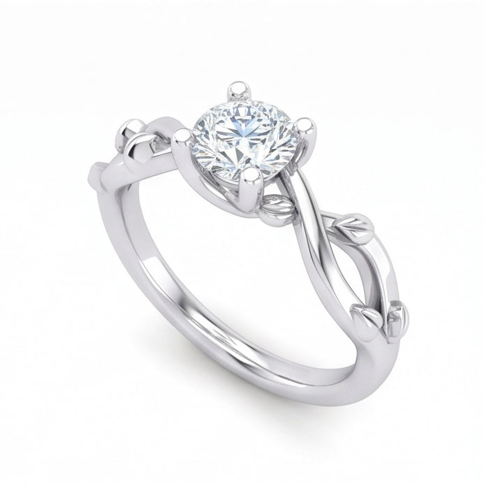 naturel round diamant 1.75carats bague vue de dessus