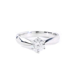 Superbe bague de mariage en Réel diamant solitaire de 2.25 ct sertie de 6 griffes