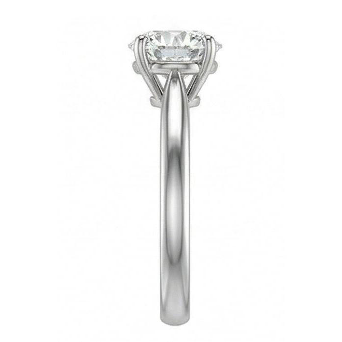 Superbe bague diamant solitaire taille ronde 2,75 ct 4 griffes