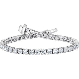 Superbe bracelet de tennis en Réel diamants sertis de griffes rondes en or massif 7.5 ct
