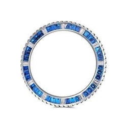 Homme Saphir Bleu Bleuet Montre en Stainless Steel – carats