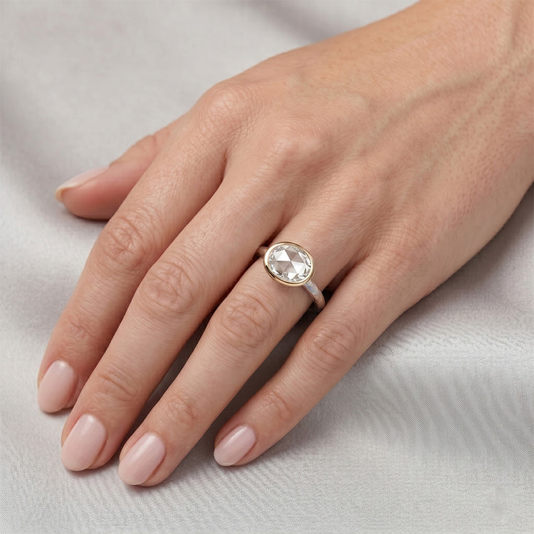 Taille Rose Brillant Solitaire de Fiançailles 1,50 carats – Or