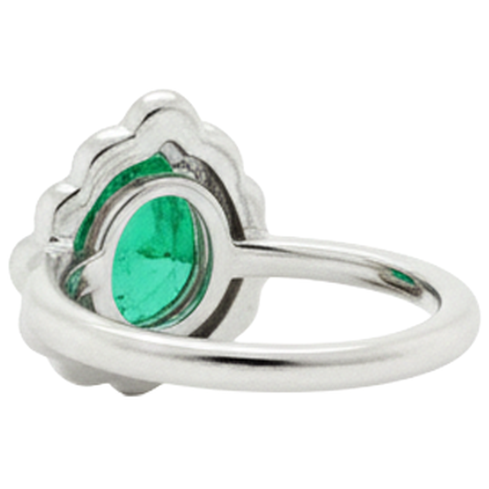 Fait à la main Bague Pierre Précieuse 1 carats – vue de dessus