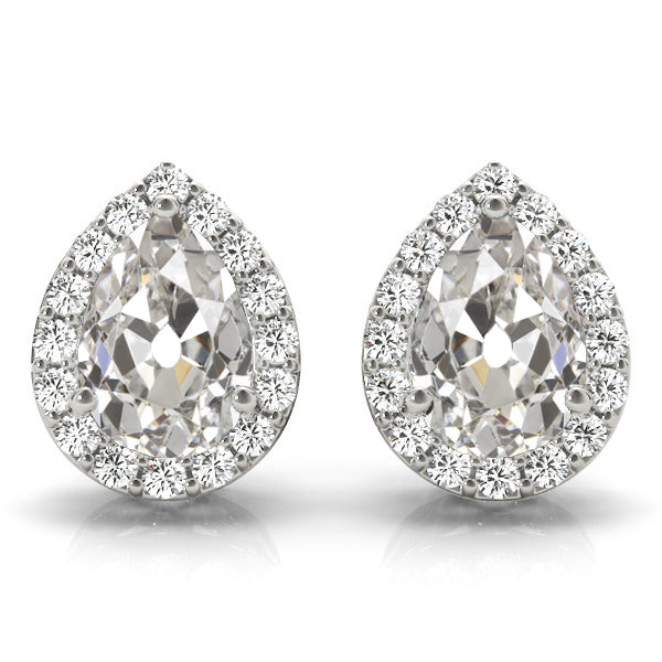 Brillant Puces d'Oreilles 8,25 carats Or Blanc 14 Carats – vue principale
