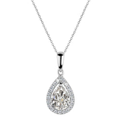 Fin Pendentif Goutte – Diamant Fin 1,50 carats par HarryChadEnt