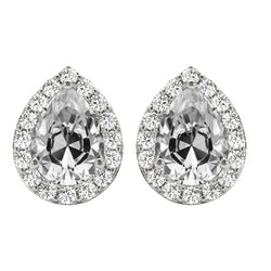 Coussin Antique Diamant Fin Pendants d'Oreilles – 8 carats en Or