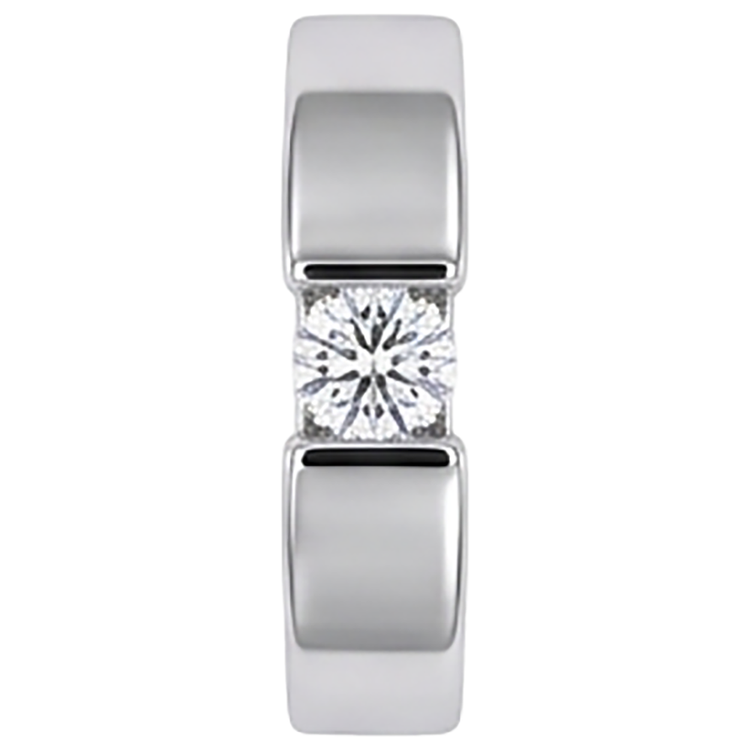Tension Sertie Diamant Bague Homme 1 Carat Bijoux