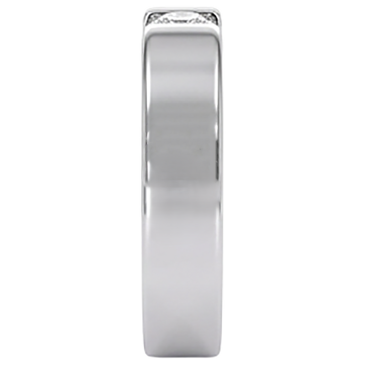 Tension Sertie Diamant Bague Homme 1 Carat Bijoux