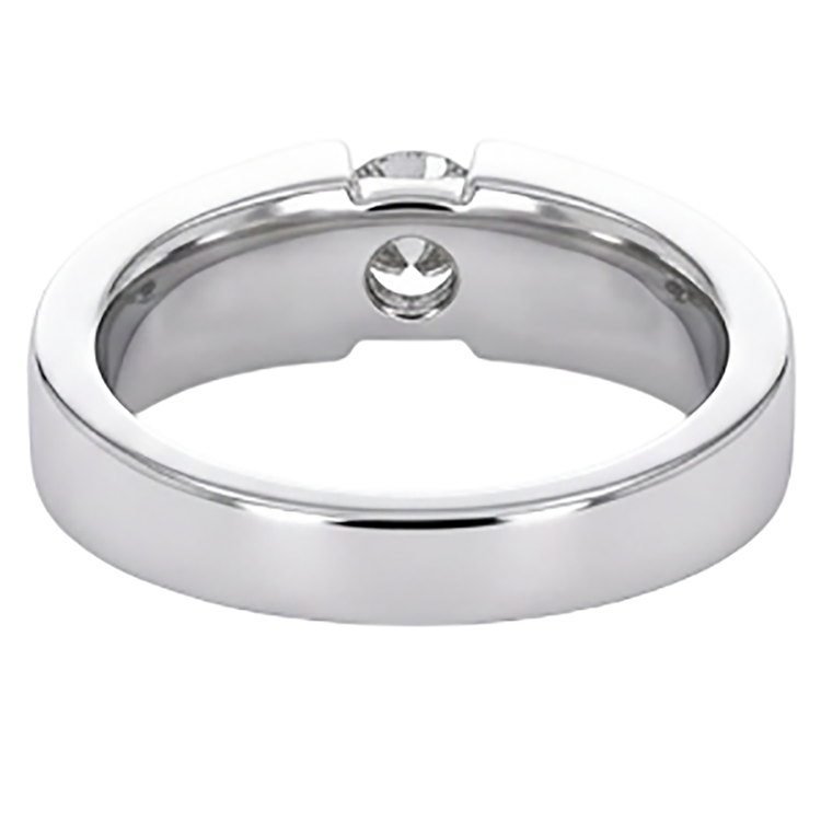 Tension Sertie Diamant Bague Homme 1 Carat Bijoux