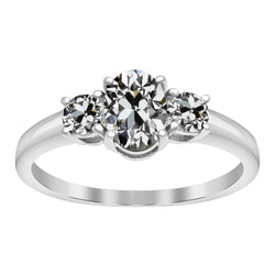 Sophistiqué Bague Trilogie – Diamant Fin 3 carats par