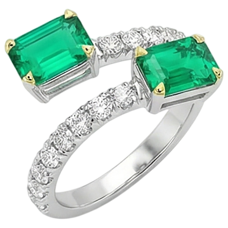 Rayonnant Bague Pierre Précieuse 2 carats – vue de côté