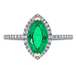 Élégant Bague Pierre Précieuse – Émeraude Colombienne 2,50