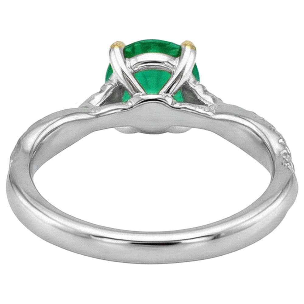 Élégant Bague Pierre de Couleur 2 carats – vue arrière