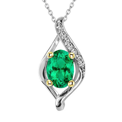 Émeraude Colombienne Certifié GIA Pendentif Gemme – 1,50 carats