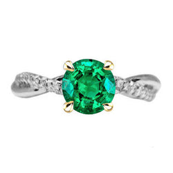 Émeraude Colombienne Certifié GIA Bague Pierre de Couleur 2