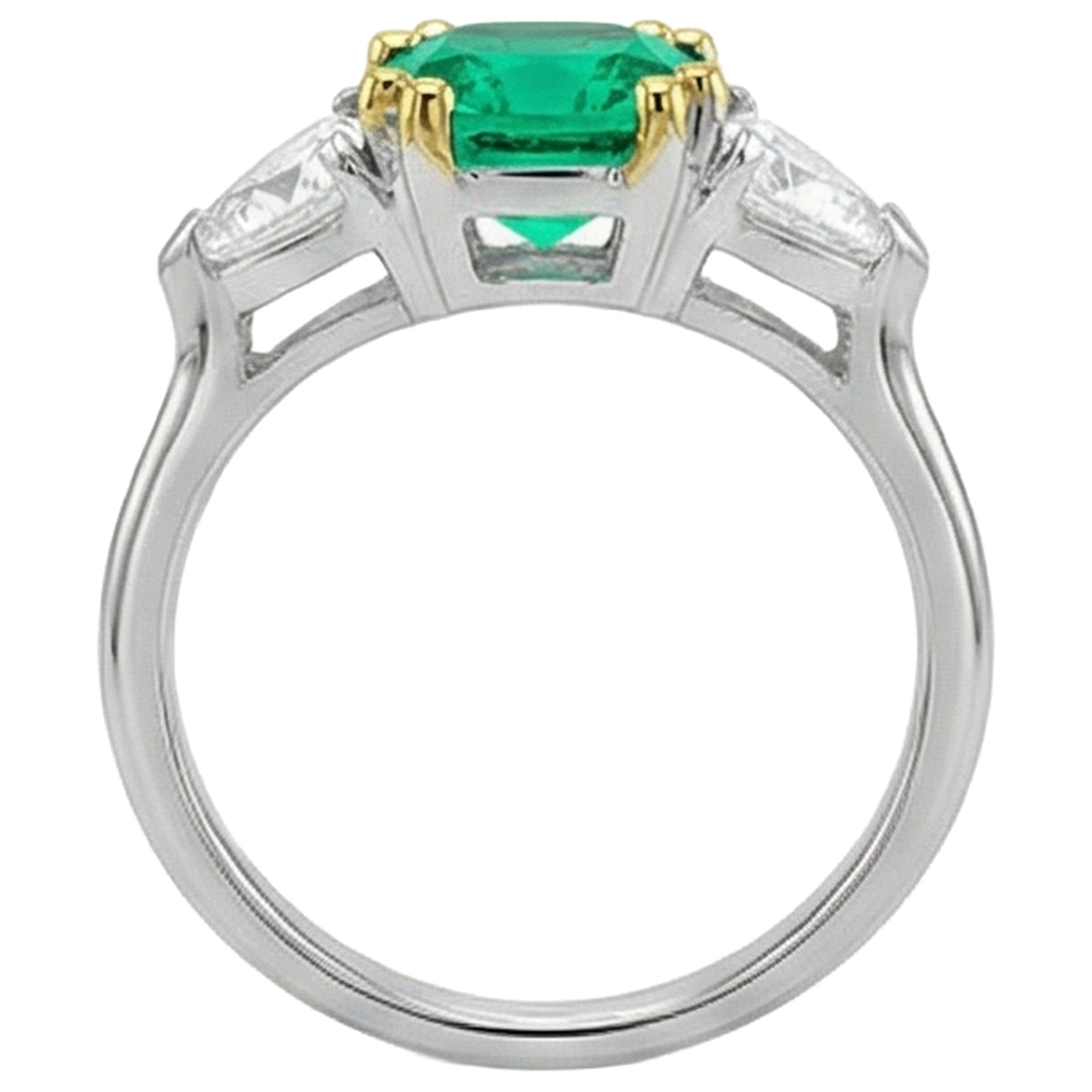 Fin Bague avec Gemme 1 carats – vue arrière